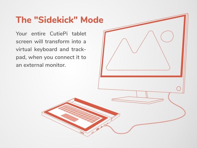 New CutiePi Shell "Sidekick" mode brings Linux convergence to the next level